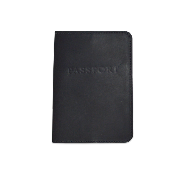 Leather Passport Cover | Noir