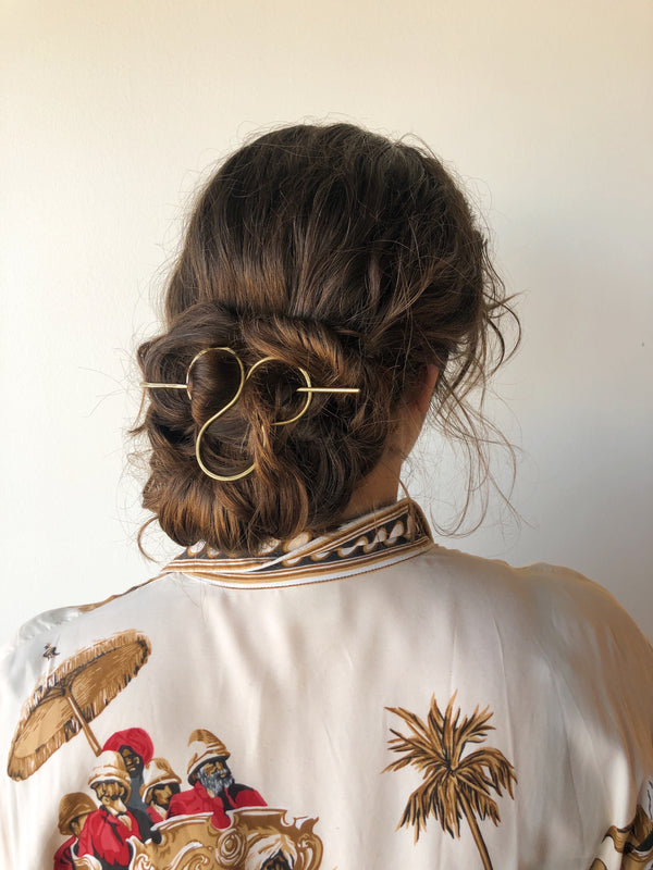 Lyra Hair Pin | Brass