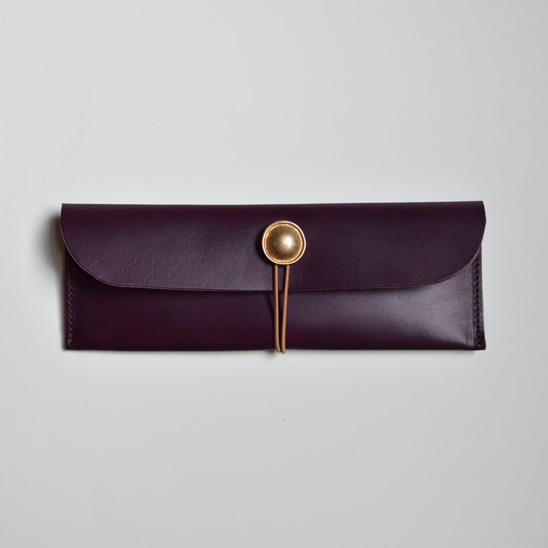 Artist Leather Pouch | Aubergine