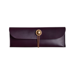Artist Leather Pouch | Aubergine