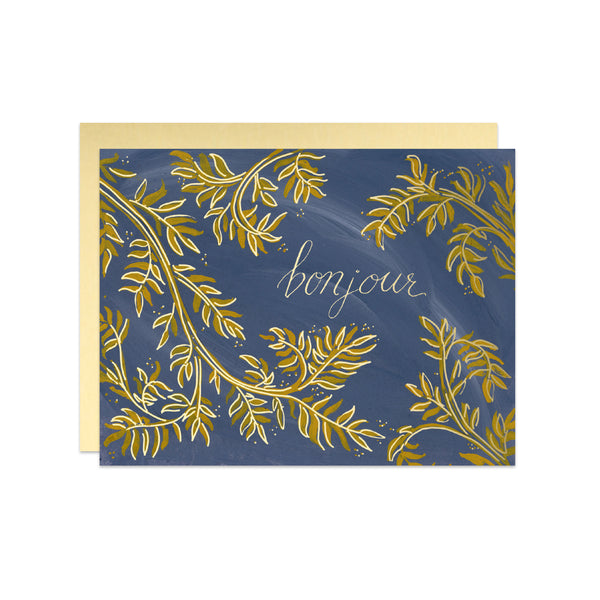 Bonjour Laurel Card