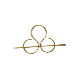 Lyra Hair Pin | Brass