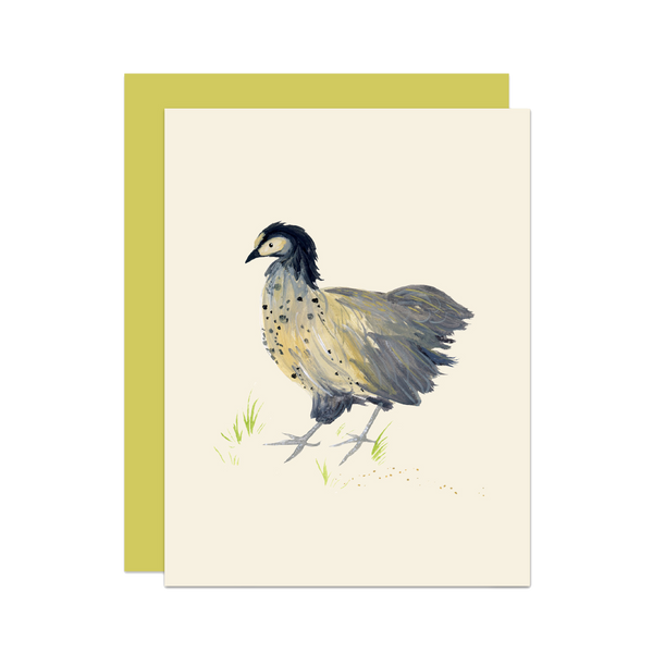 'Briony' Cottage Chicken Card