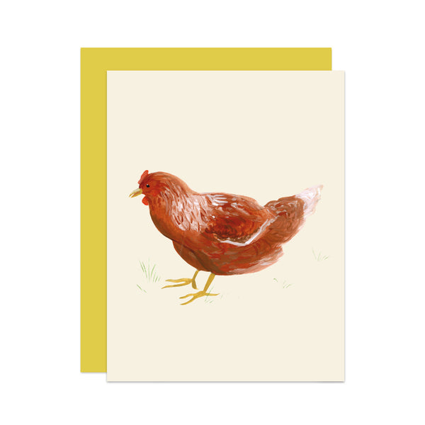 'Mildred' Cottage Chicken Card