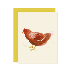 'Mildred' Cottage Chicken Card