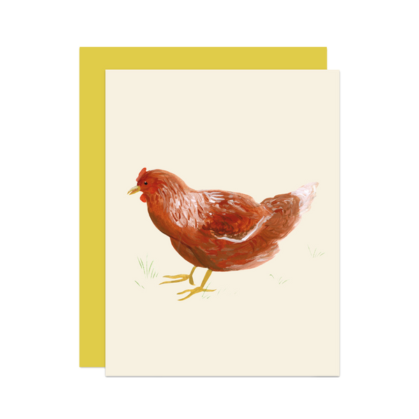 'Mildred' Cottage Chicken Card
