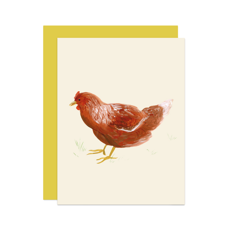 'Mildred' Cottage Chicken Card
