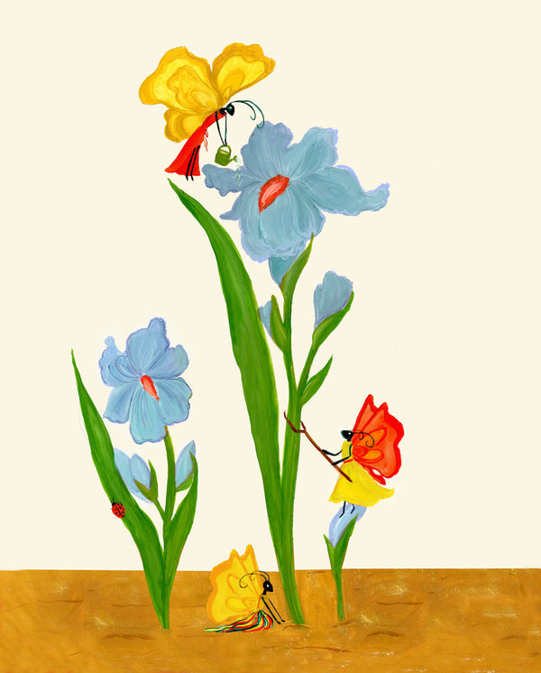 It Takes A Village Iris Print