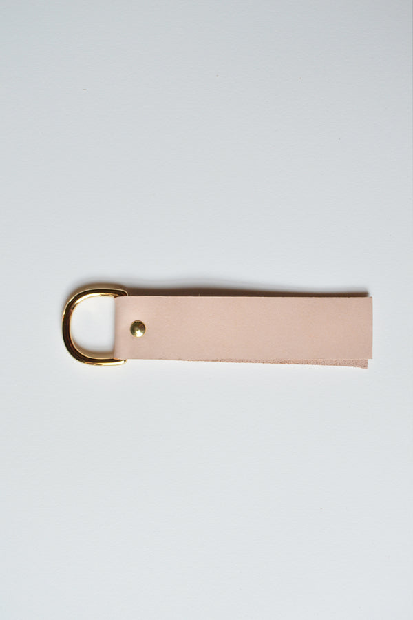 Leather Straight Keychain | Natural
