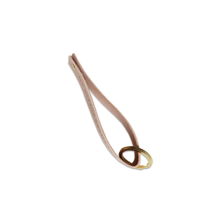 Leather Loop Keychain | Natural