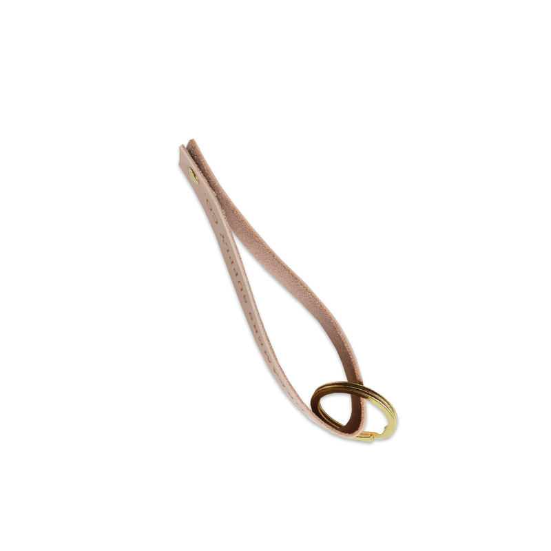 Leather Loop Keychain | Natural