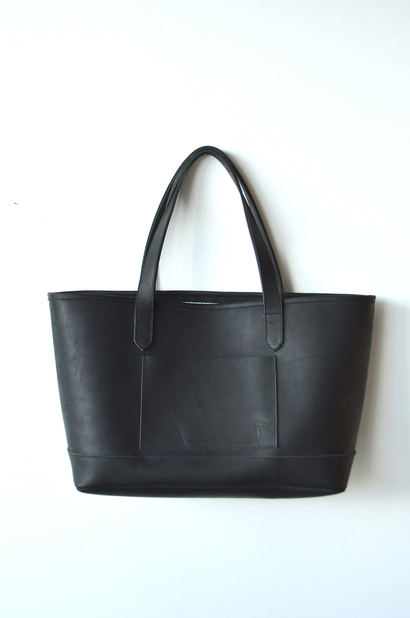 Dreamers Leather Tote | Black