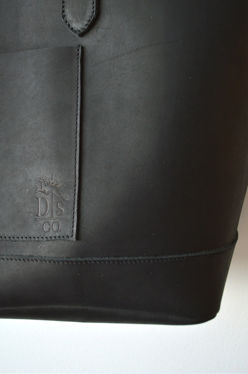 Dreamers Leather Tote | Black