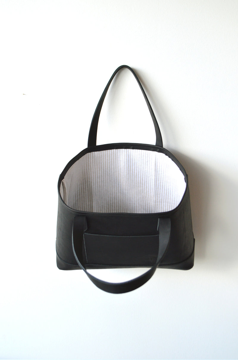 Dreamers Leather Tote | Black