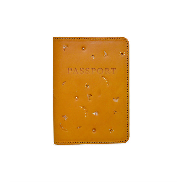 Harrison’s “Fossil” Passport Cover | Saffron