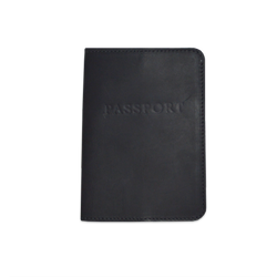 Leather Passport Cover | Noir