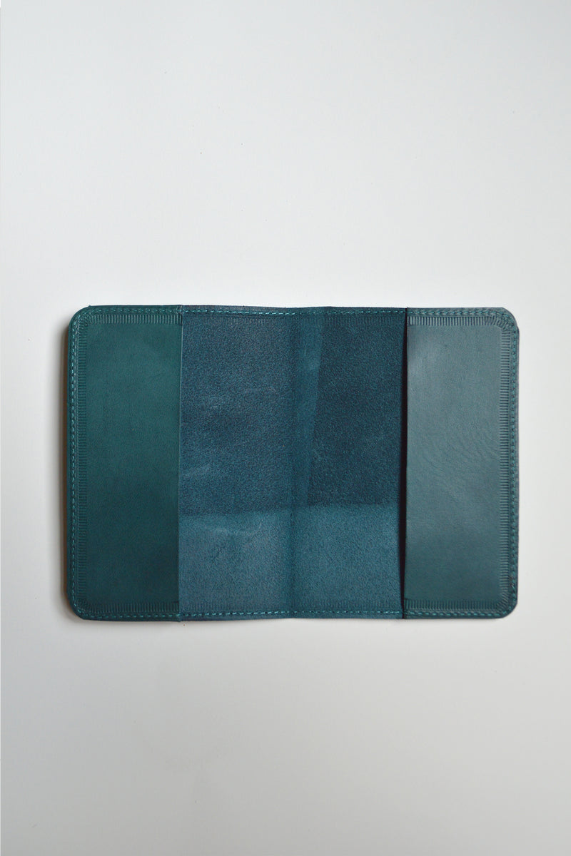 Leather Passport Cover | Prussian Blue