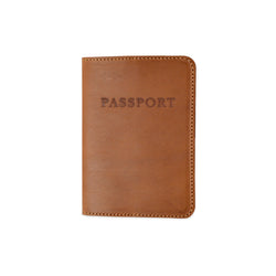 Leather Passport Cover | Walnut