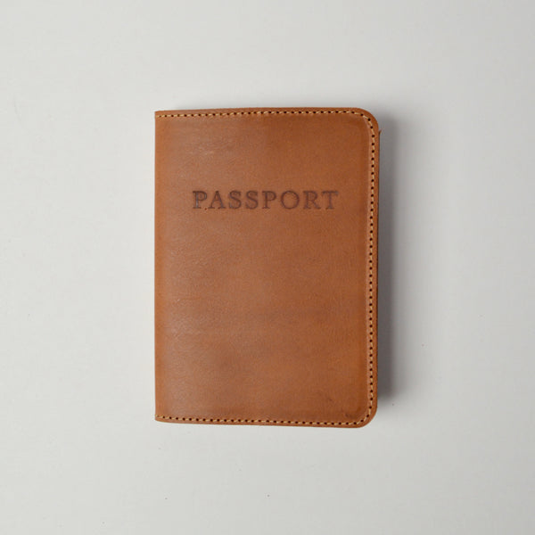 Leather Passport Cover | Walnut