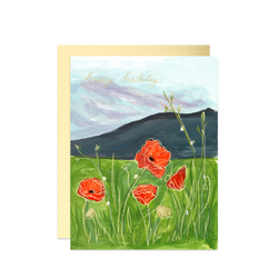 Poppy Happy Birthday Card