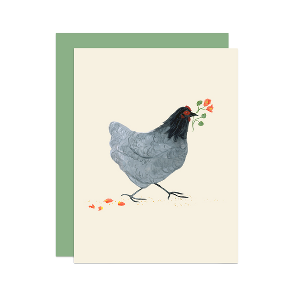 'Sabine' Cottage Chicken Card