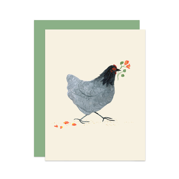 'Sabine' Cottage Chicken Card