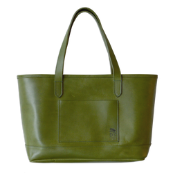 Dreamers Leather Tote | Olive