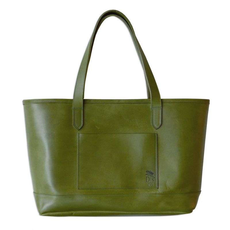 Dreamers Leather Tote | Olive