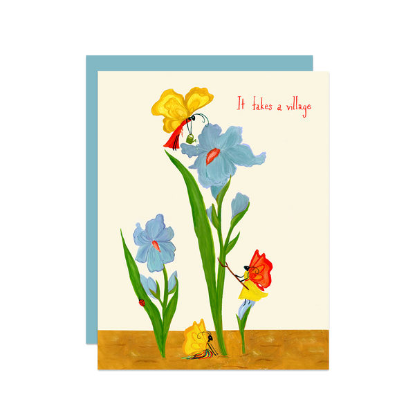 ‘It Takes A Village’ Iris Card