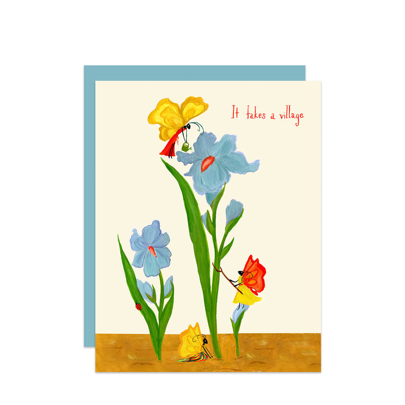 ‘It Takes A Village’ Iris Card