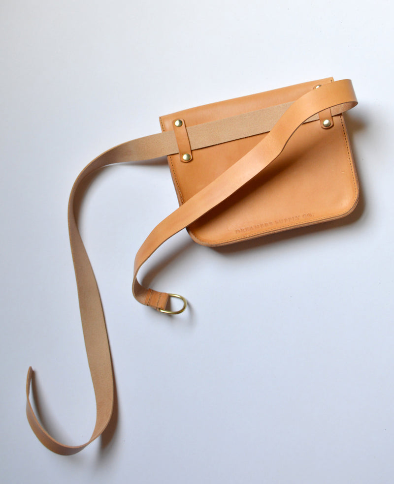 Crossbody Strap Replacement Natural/ Honey or Dark Brown 