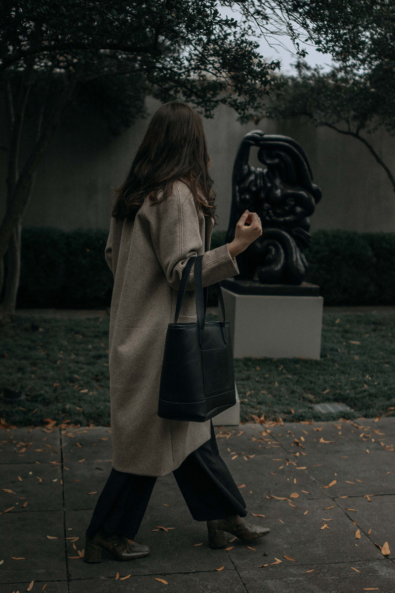 Dreamers Leather Tote | Black