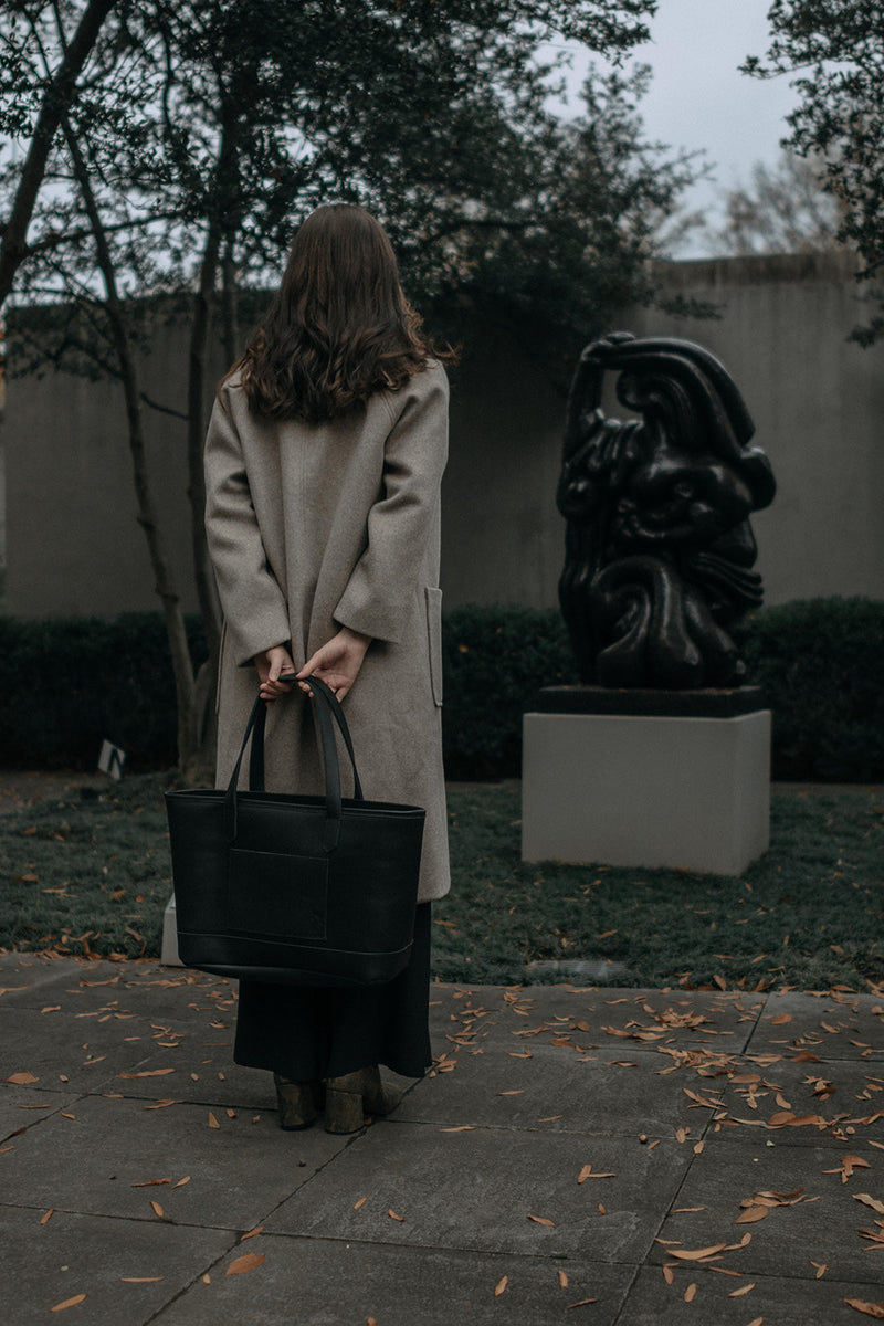 Dreamers Leather Tote | Black