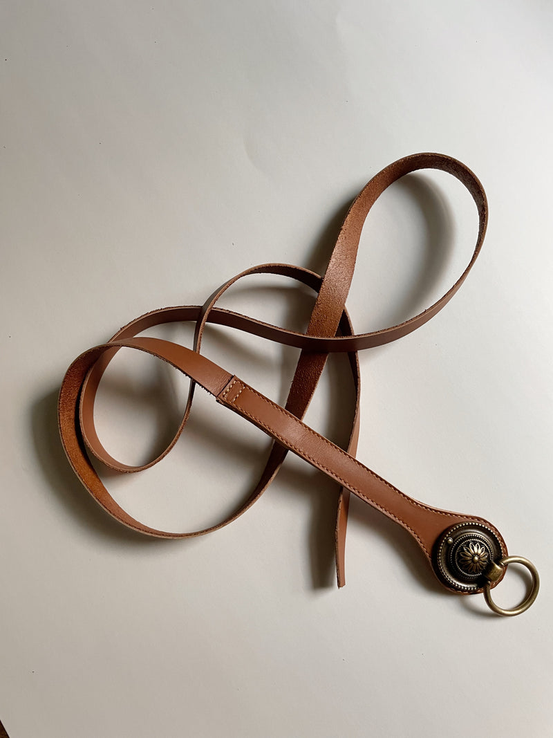 Vaucluse Leather Wrap Ring Belt