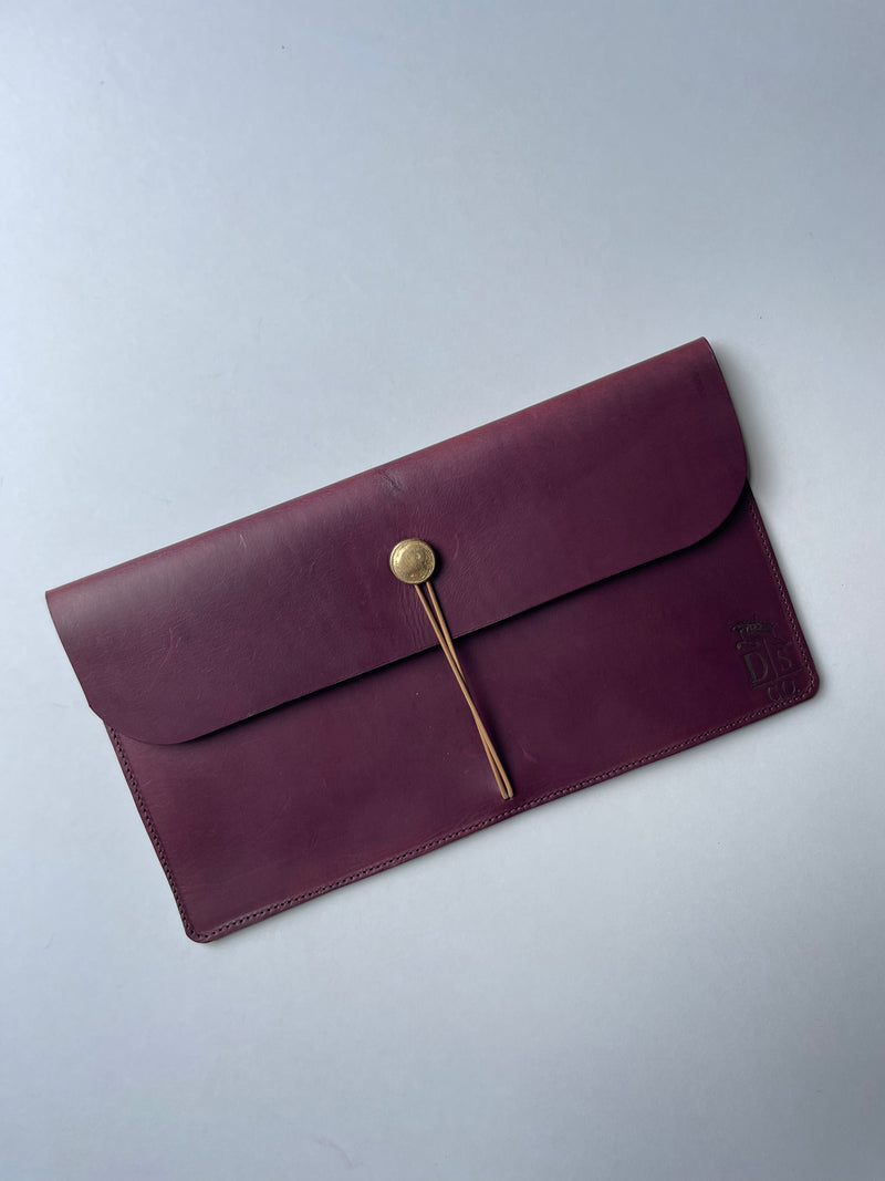 Envelope Clutch | Aubergine *Slightly Scratched